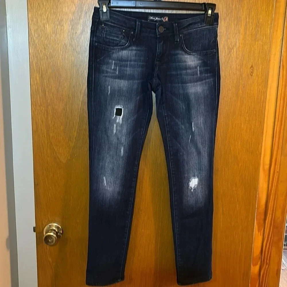 Mavi Jeans Co. Dark Wash Distressed Jeans Size 26/30